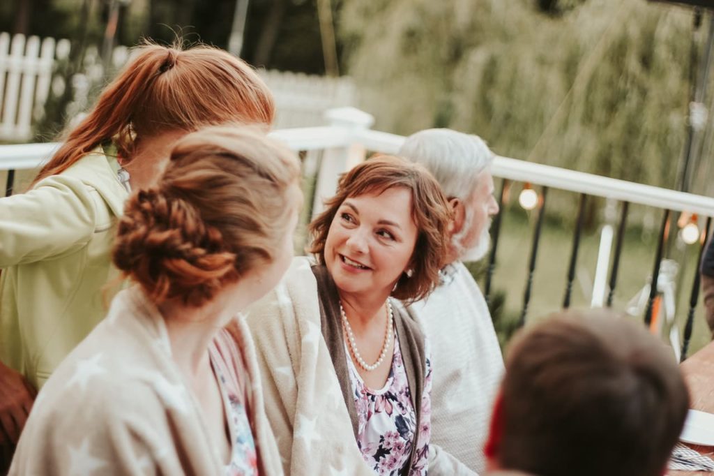 Title image: Woman's personal core value is family