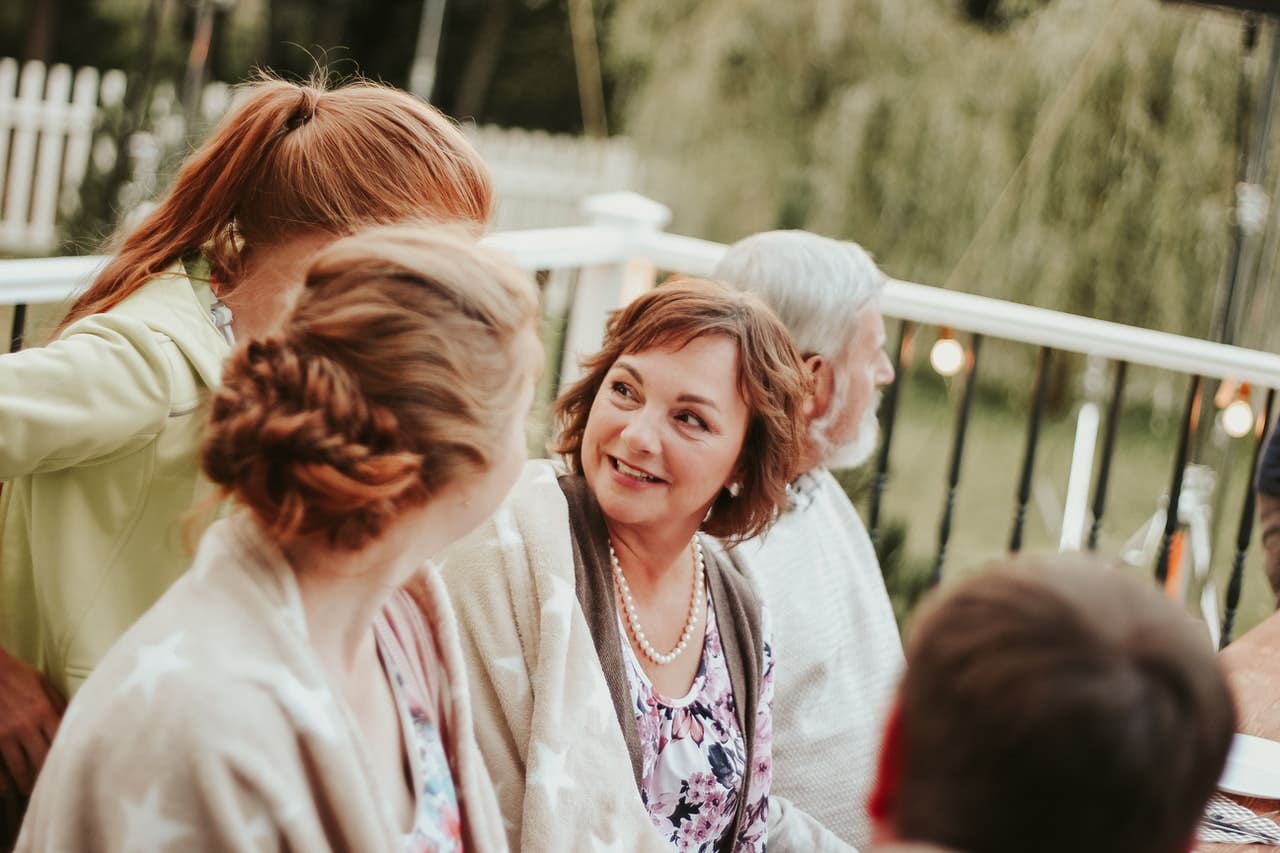 Title image: Woman's personal core value is family