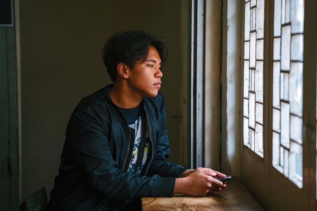 Title image: Person experiencing a bad mood