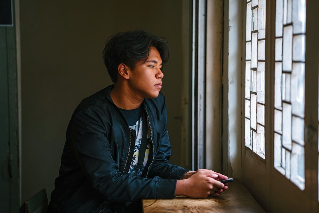 Title image: Person experiencing a bad mood