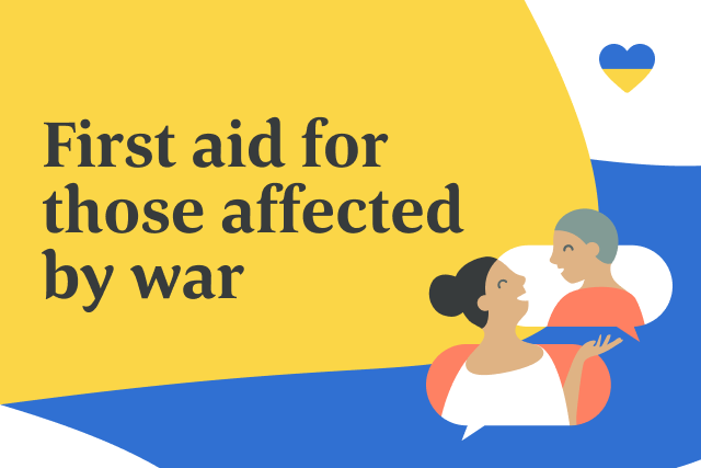 Title image: First aid for those affected b Ukrainian war